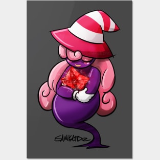 Ruby Crystal Star Posters and Art